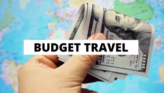 Budget Travel Button with link to Budget Travel